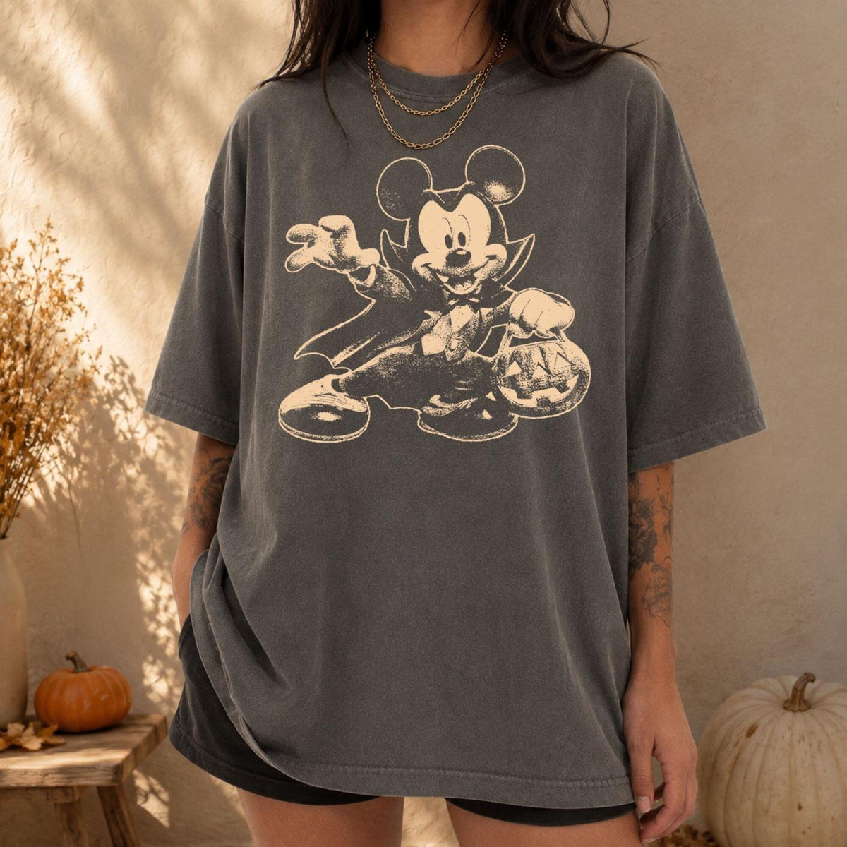 Comfort Colors Disney Halloween Mouse Shirt Vampire Mickey TShirt Disney Spooky Pumpkin Shirt Trick Or Treat Shirt Halloween Party Tee