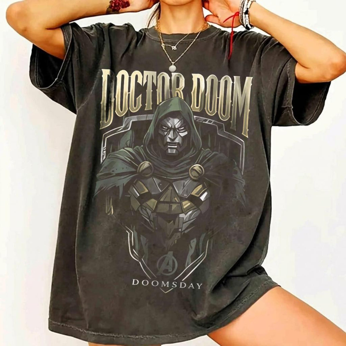 Comfort Colors Vintage Avengers Doomsday Doctor Doom Shirt Women, Retro Marvel Villain Victor Von Doom MCU Movie Comic Streetwear Graphic Tee, Fan Gift for Her Aesthetic