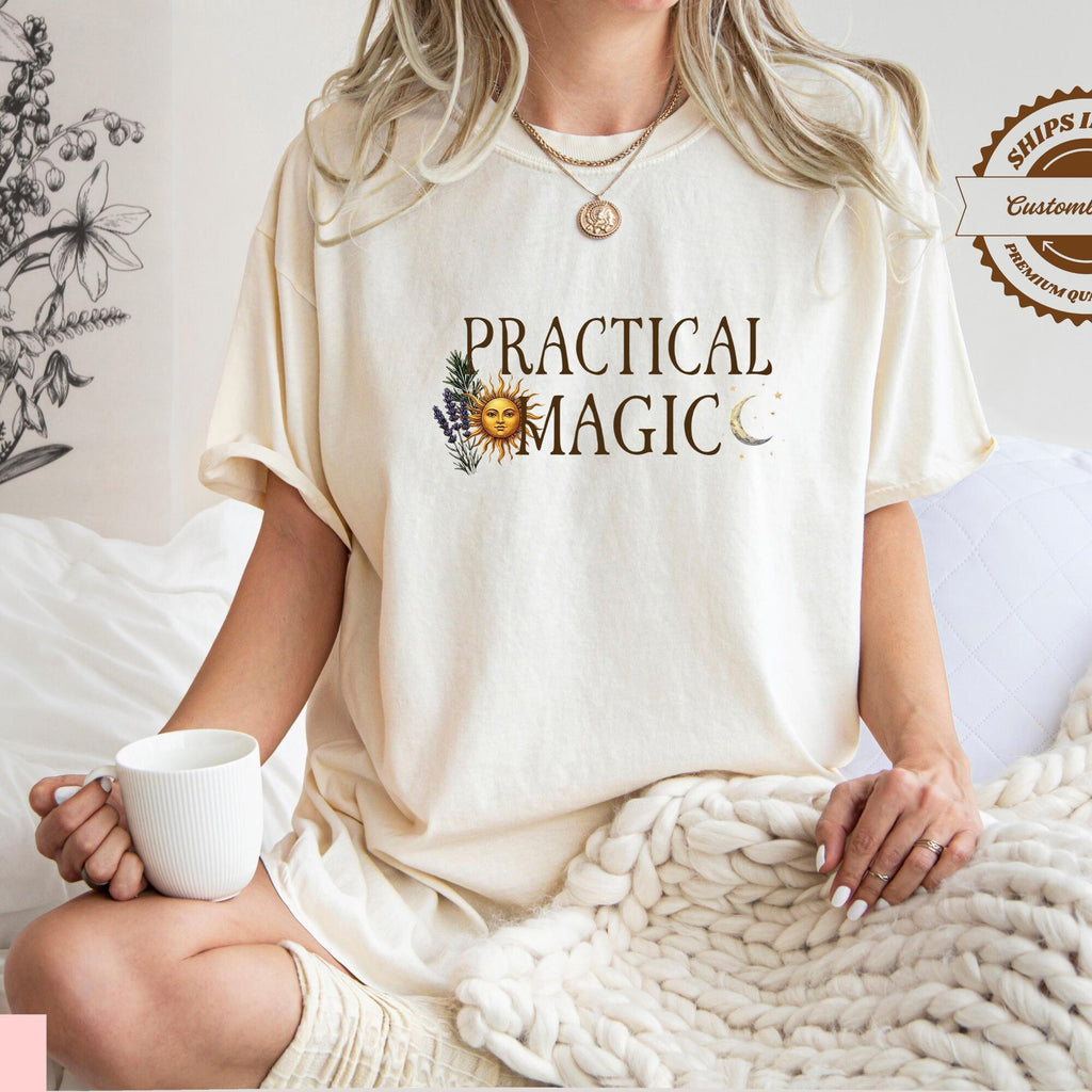 Comfort Colors Practical Magic Shirt Witchy Sun Moon Tee Mystic Boho Gift