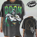 Comfort Colors Doctor Doom Multiverse Two-Sided Shirt Women, Retro Marvel Avengers Doomsday MCU Villain Graphic Tee, Fan Gift for Her Aesthetic