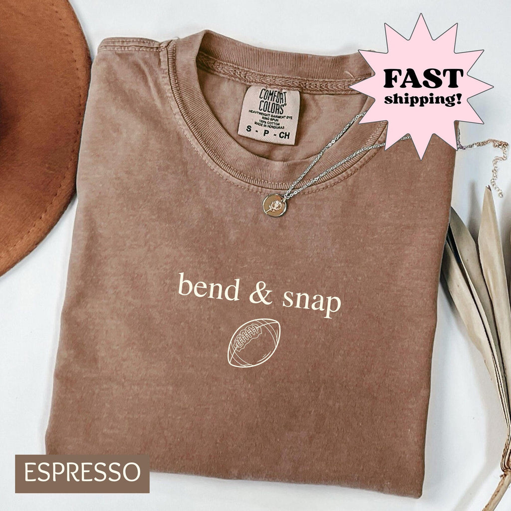 Comfort Colors Bend and Snap Shirt Funny Football Mom Gift Tee Game Day Shirt for Women Fall Football Season Shirt Tis the Season Shirt