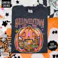 Comfort Colors Halloween Town Pumpkin Shirt Halloween Town University Tshirt Retro Spooky Season Graphic Tee Preppy Halloween Sweatshirt
