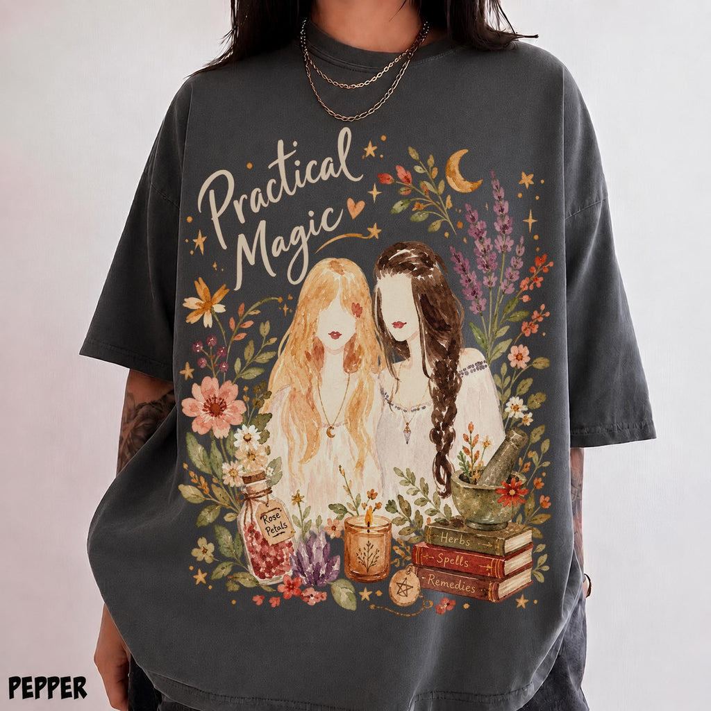 Comfort Colors Practical Magic Watercolor Shirt Owens Sisters Tee Sally Gillian Tshirt Halloween Top