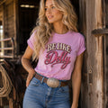 Comfort Colors Be Like Dolly Parton Shirt Women, Retro Script Tennessee Country Music Graphic Tee, Fan Gift for Her Aesthetic