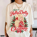 Comfort Colors Have a Holly Dolly Christmas Shirt Women, Dolly Parton Country Music Holiday Graphic Tee, Fan Gift for Her Aesthetic