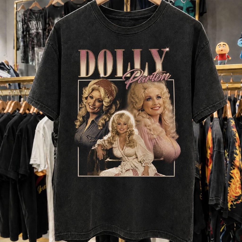 Vintage Dolly Parton Shirt 90s Cowgirl Poster Bootleg Style Country Music Tee Gift