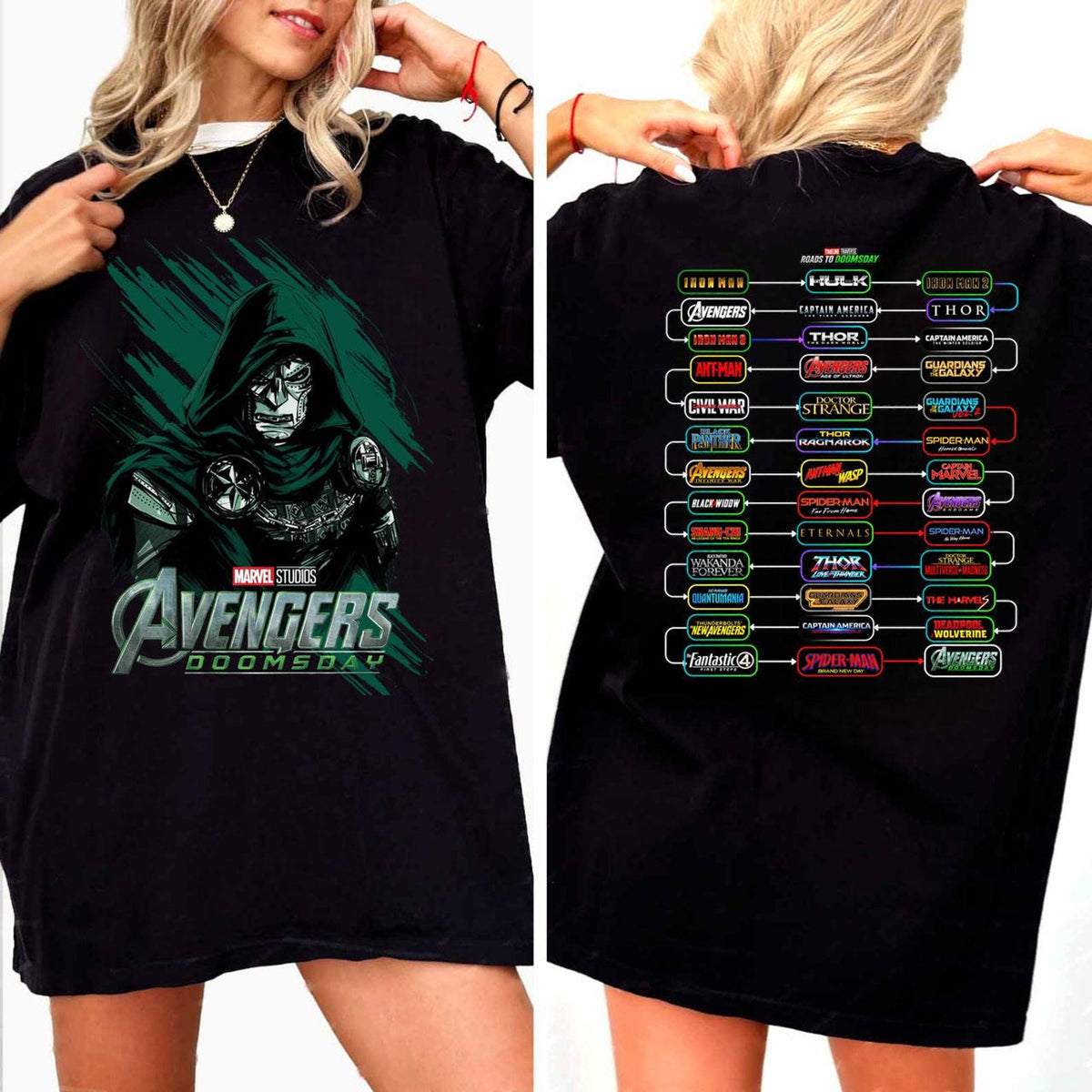 Comfort Colors Doctor Doom Doomsday Shirt Women, MCU Timeline Road to Doomsday Marvel Movie Graphic Tee, MCU Fan Gift for Her Aesthetic