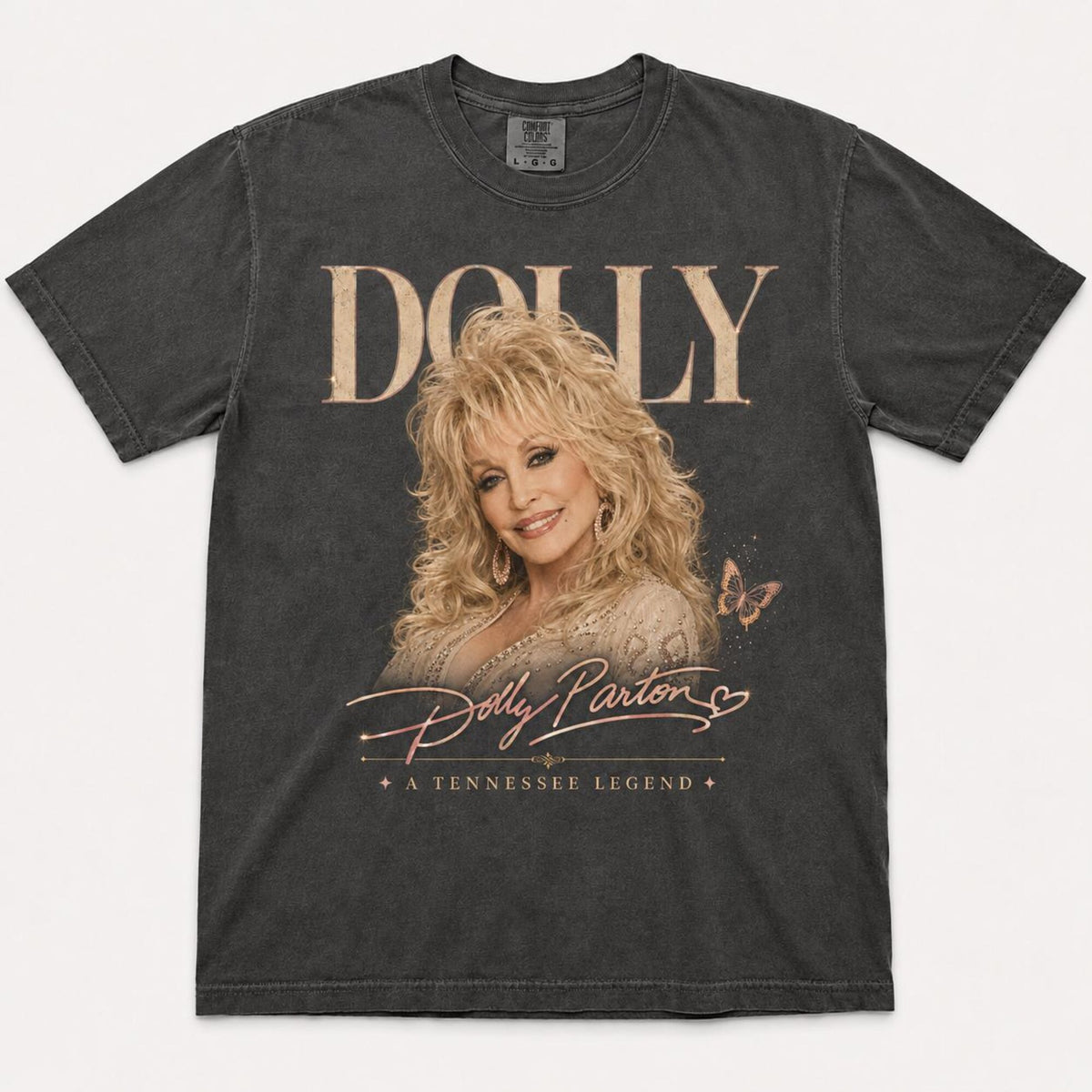 Comfort Colors Dolly Parton Tennessee Legend Shirt Women, Vintage Country Music Retro Cowgirl Western Graphic Tee, Fan Gift for Her Aesthetic