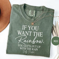 Comfort Colors  If You Want the Rainbow You Gotta Put Up With the Rain Dolly Parton Shirt Rest in Peace Dolly Parton Tee Dolly Fan Gift