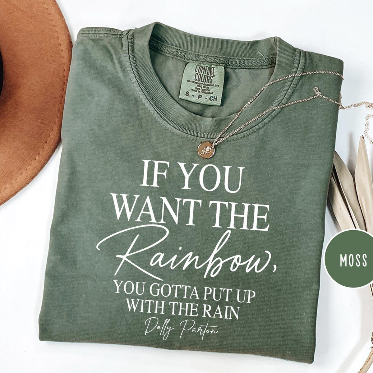 Comfort Colors  If You Want the Rainbow You Gotta Put Up With the Rain Dolly Parton Shirt Rest in Peace Dolly Parton Tee Dolly Fan Gift