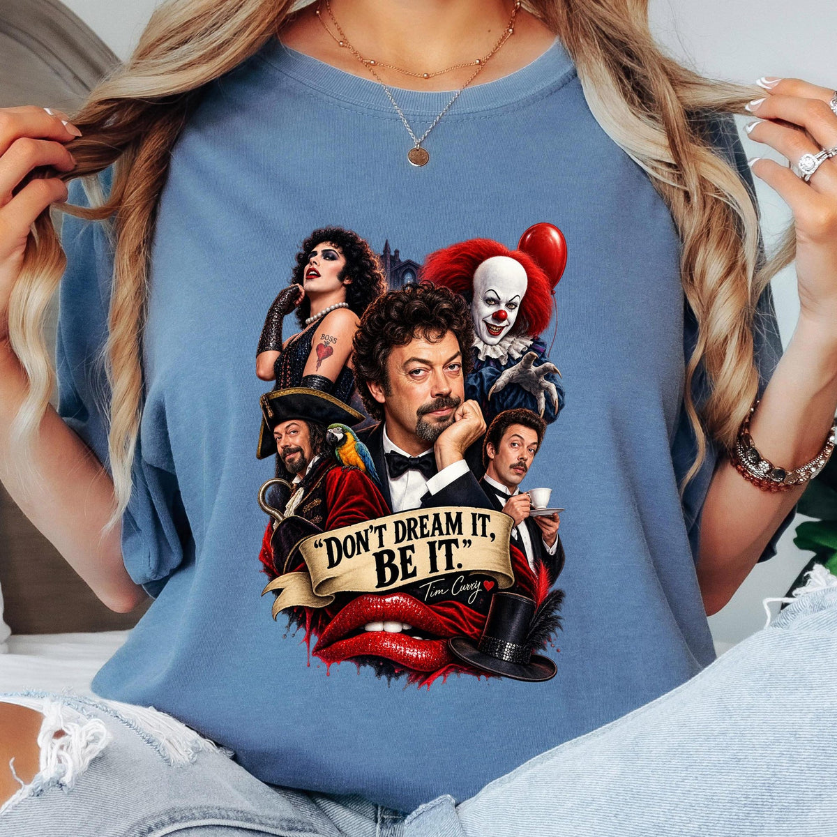 Tim Curry Graphic ShirtDr Frank N Furter TShirtCult Horror Movie Tee Retro Pop Culture GiftRocky Horror Picture Show Vintage Sweatshirt