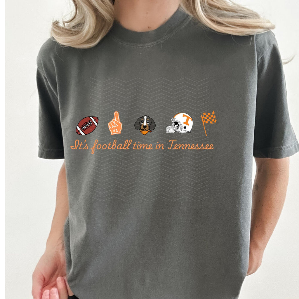 Comfort Colors Tennessee Vols Game Day Football Shirt Women, Orange Graphic Tee, Fan Gift for Her Aesthetic
