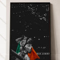 Conor McGregor UFC Champion Irish Fighter MMA Boxing Black and White Man Cave Gift - Poster | Canvas Wall Art Print