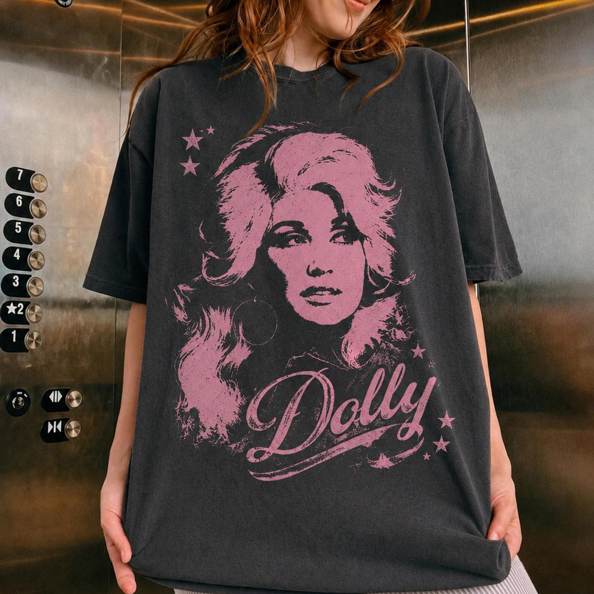 Comfort Colors Dolly Parton Shirt Women, Vintage Country Music Retro Cowgirl Portrait Legend Western Graphic Tee, Fan Gift for Her Aesthetic