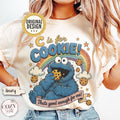 Sesame Street Inspired Cookie Monster Vintage Graphic TShirt for PreK Elementary Daycare Teacher 90s Y2K Millennial Nostalgia Cartoons
