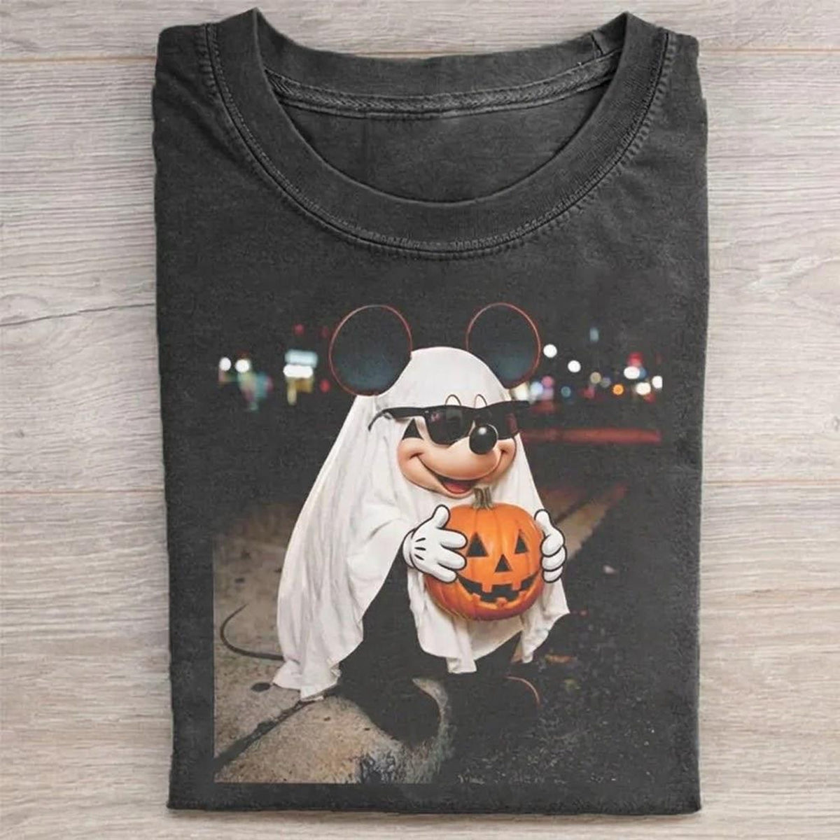 Comfort Colors Retro Mickey Ghost Halloween Fall Shirt Women, Cute Mickey Mouse Pumpkin Spooky Season Unisex Disney Graphic Tee, Gift for Her Aesthetic