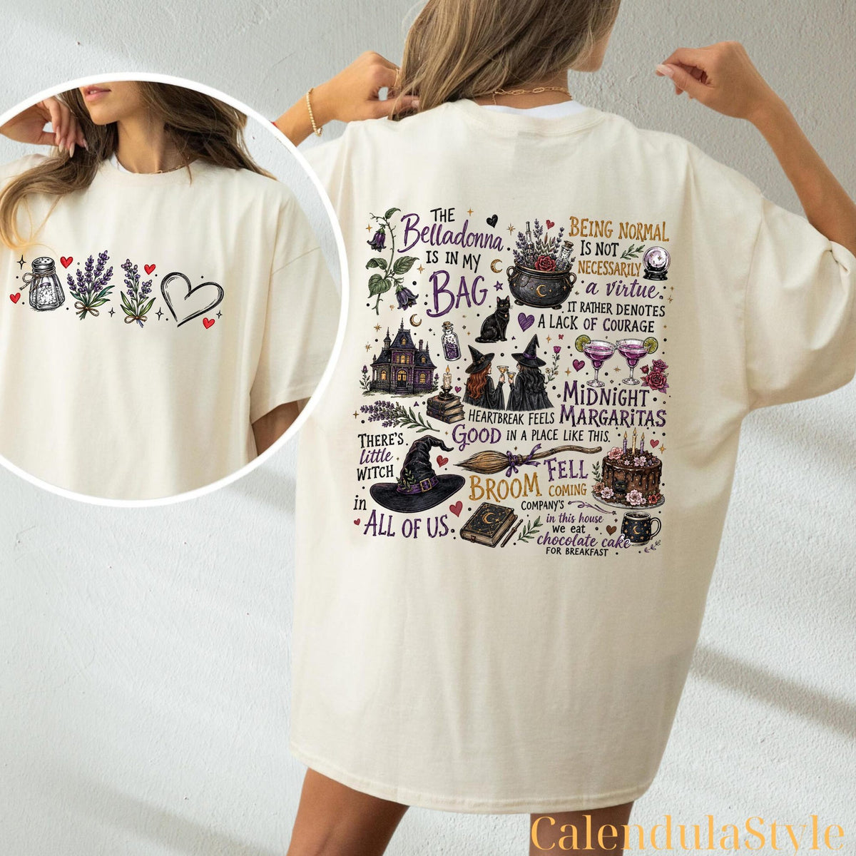Comfort Colors Heartbreak Feels Owens Sisters Shirt Women, Practical Magic Midnight Margaritas Halloween Movie Spooky Season Graphic Tee, Gift for Her Aesthetic