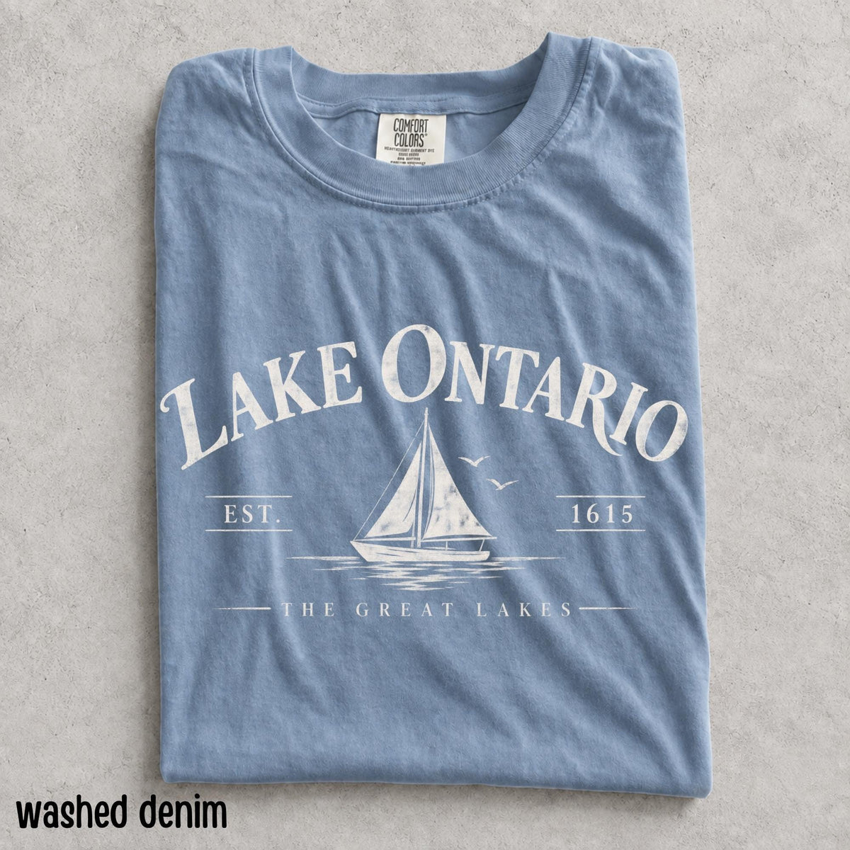 Vintage Lake Ontario Shirt Comfort Colors Great Lakes Canada Tee Canadian Lake Gift Unisex