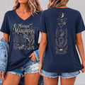 Midnight Margaritas Vneck Shirt Witchy Halloween Racerback Tank Top cgt049