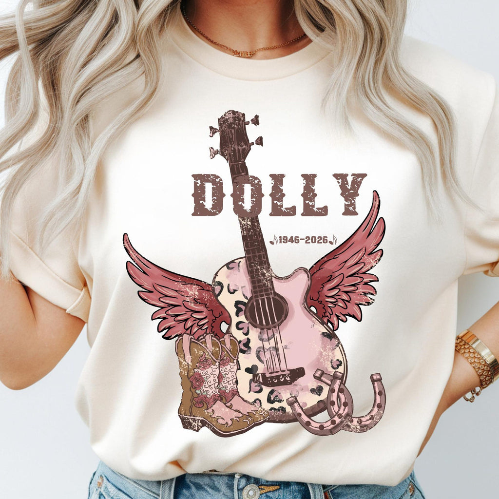 Comfort Colors Dolly Parton Country Music Memorial Shirt Women, Legend Tribute Country Fan Graphic Tee, Gift for Her Aesthetic