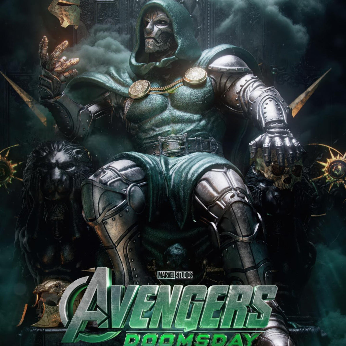 Avengers Doomsday Doctor Doom Superhero Movie Comic Book Inspired Villain Action Movie Room Decor - Poster | Canvas Wall Art Print