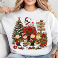 Comfort Colors Snoopy Christmas Shirt Women, Woodstock Charlie Brown Peanuts Friends Holiday Season Cartoon Dog Graphic Tee, Gift for Her Aesthetic