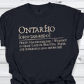 Lake Ontario Shirt Definition Indigenous History Comfort Colors Cotton Tshirt Great Lakes Gift Unisex