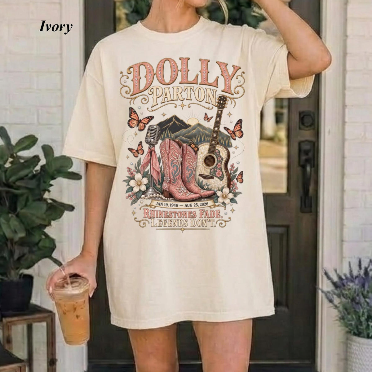 Comfort Colors Dolly Parton Memorial Shirt Women, Rhinestone Cowgirl Country Music Tribute 1946 2026 Vintage Graphic Tee, Fan Gift for Her Aesthetic