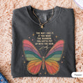 Comfort Colors Dolly Parton Inspirational Quote Shirt Women, Butterfly Western Cowgirl Positive Country Music Graphic Tee, Fan Gift for Her Aesthetic