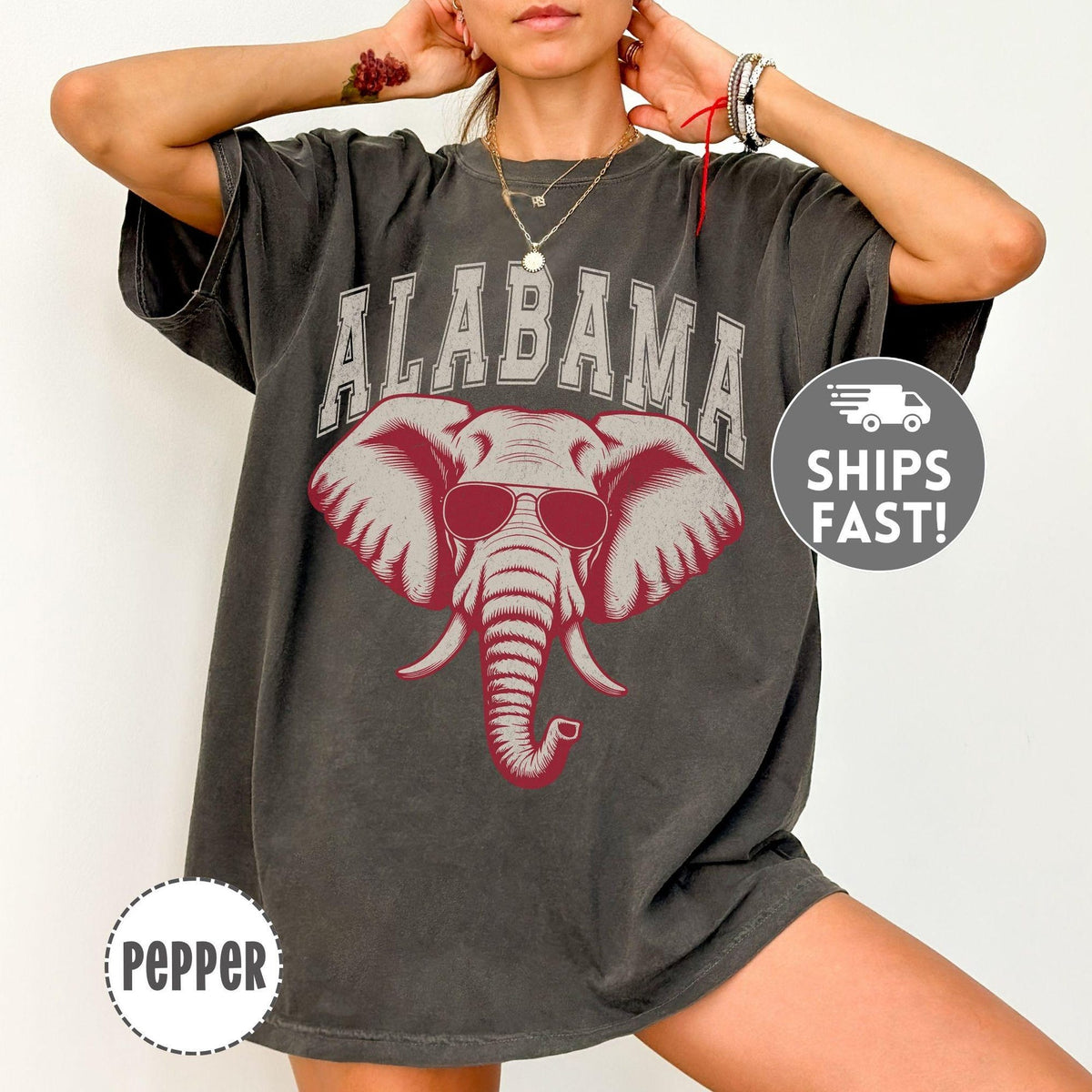 Alabama Elephant Shirt Comfort Colors Vintage Elephant Tee Alabama Graphic TShirt Oversized Southern Shirt Game Day Sweatshirt Hoodie