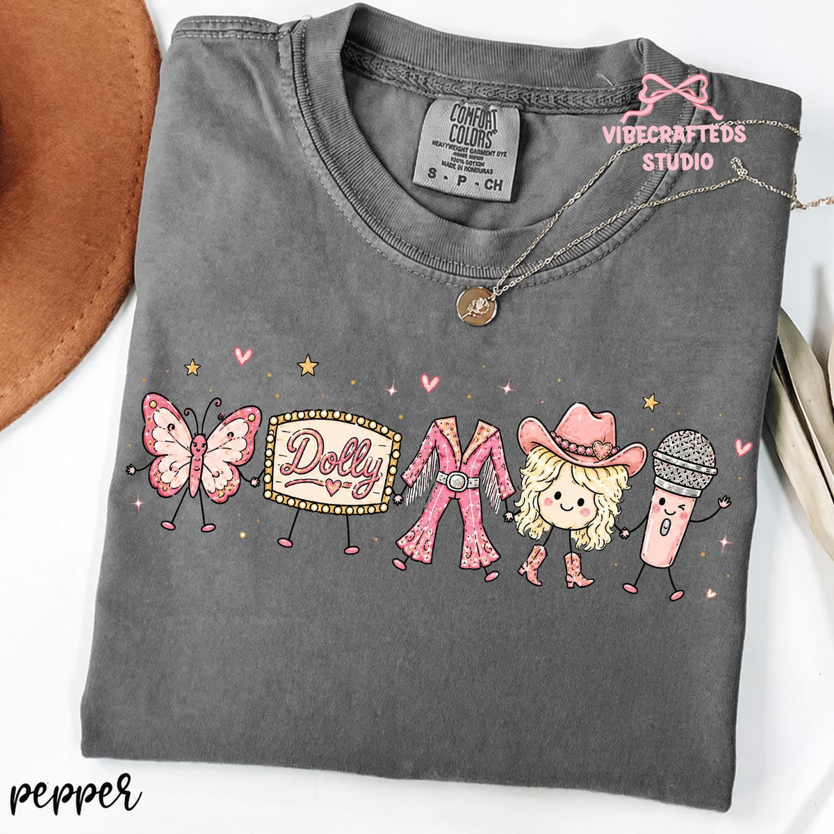 Cute Doodles Dolly Comfort Colors Shirt  Western Tee Country Music Cowgirl Shirt Butterfly Dolly Tribute TShirt 19462026 Shirt