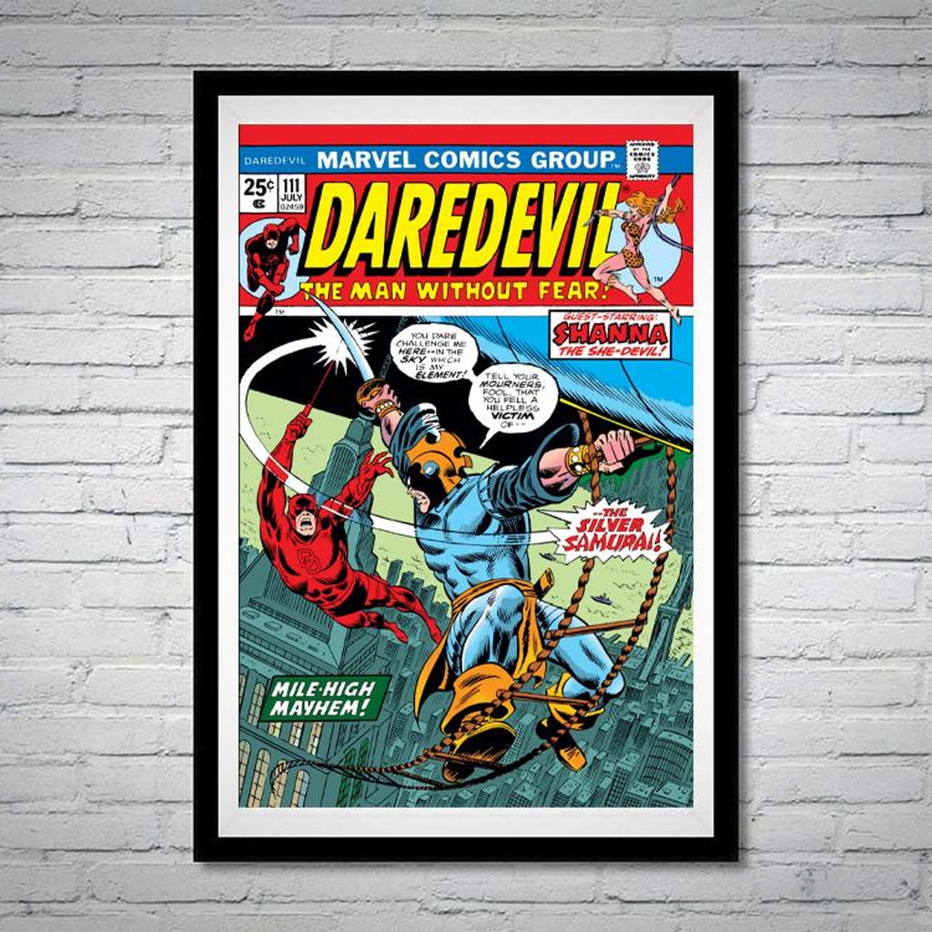 Daredevil Man Without Fear Issue 111 Silver Samurai Comic Book - Poster | Canvas Wall Art Print