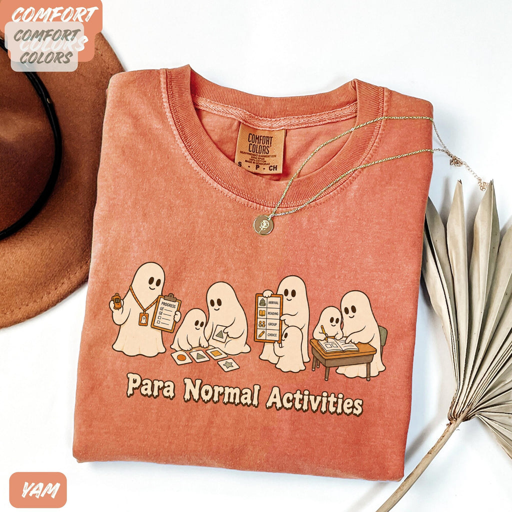 Paraprofessional Halloween Teacher Shirt Para Routine Tshirt SpEd RBT Teacher Aide Shirt Paraeducator Fall Autumn Gift