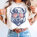 Retro Buffalo Football Shirt Womens Buffalo Fan Gift Comfort Colors Buffalo Trendy Buffalo Shirt Girl Sports Shirt Buffalo Mascot Shirt