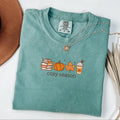 Cozy Season Shirt Books Lover Fall Gift Womens Pumpkin Season Shirt Cute Pumpkin Shirt Autumn Leaf Shirt Fall Coffee Latte Shirt
