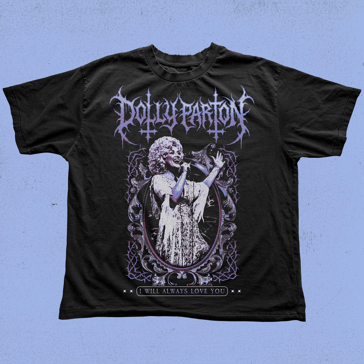 Comfort Colors Dolly Parton Metal Tee Women, Gothic Country Vintage Style Unisex Graphic Shirt, Fan Gift for Her Aesthetic