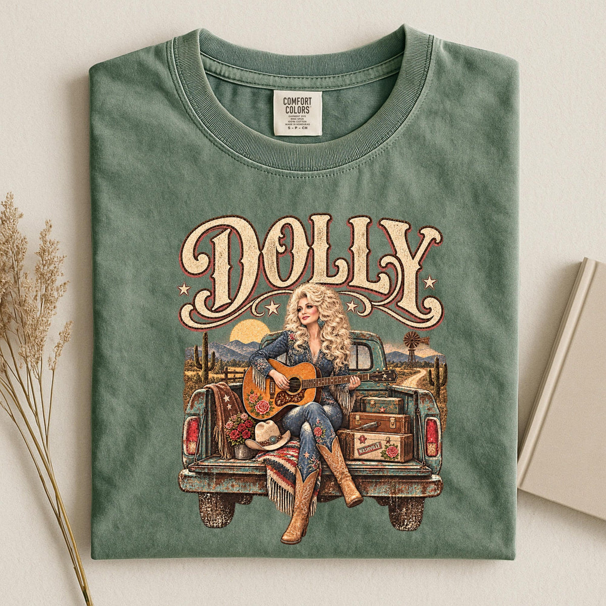 Comfort Colors Dolly Parton Memorial Shirt Women, Vintage Country Music Western Cowboy Graphic Tee, Fan Gift for Her Aesthetic