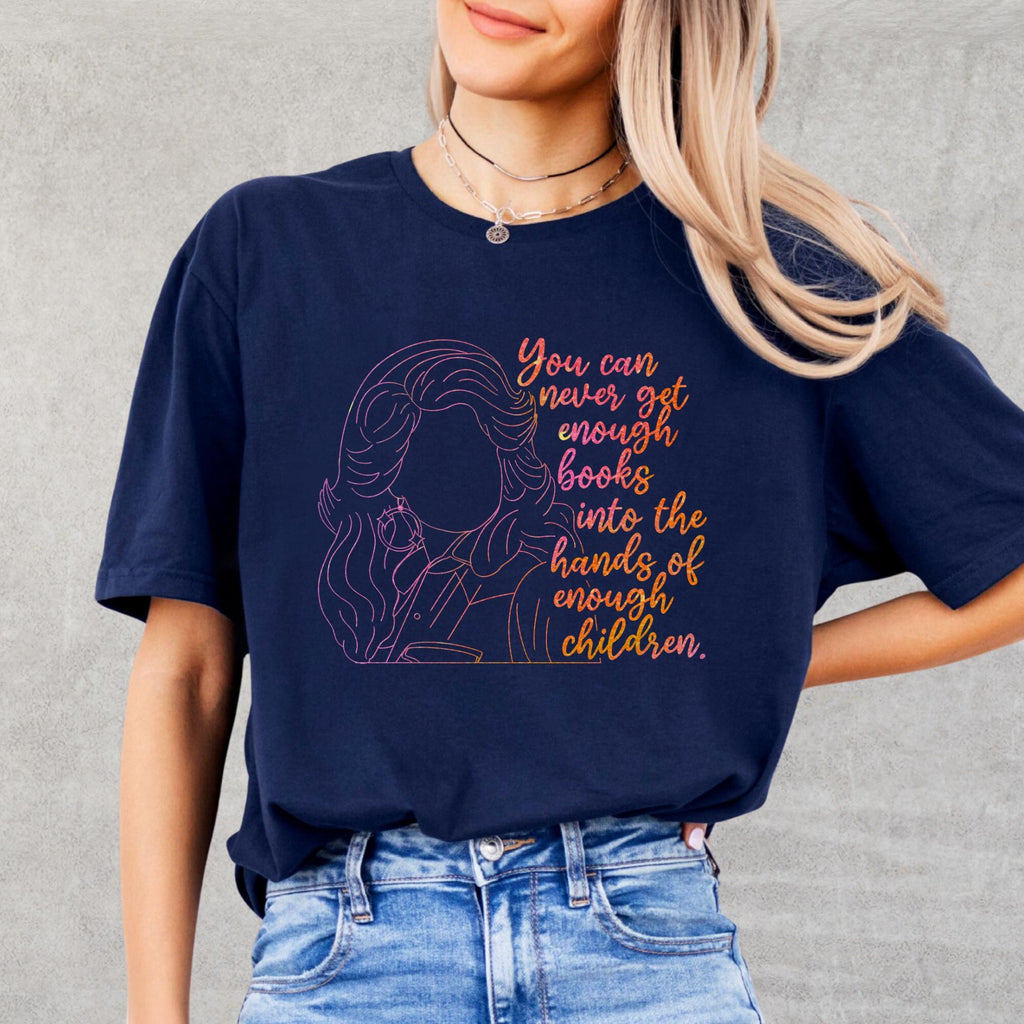 Book Dolly Parton Tee Book Lover Shirt Teacher Gift Literary Tee Reading Enthusiast Shirt