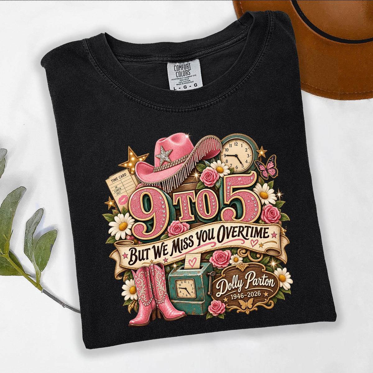 Comfort Colors 9 to 5 But We Miss You Overtime Shirt Dolly Parton Tribute Tee Country Music Memorial Gift
