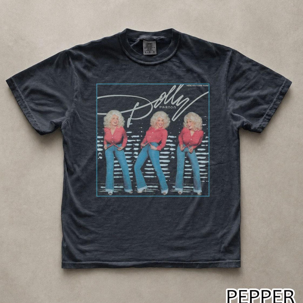 Dolly Parton Shirt Here You Come Again 1977 Album Retro Country Music Tee Fan Gift