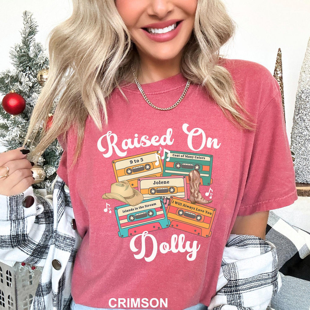 Raised On Dolly Shirt Dolly Parton Tee Retro Country Music Shirt Country Concert Tee Nashville Shirt Dollywood Gift