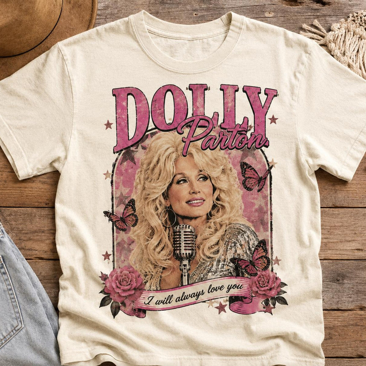 Comfort Colors Dolly Parton I Will Always Love You Tribute Shirt Women, Country Music Memorial Vintage Graphic Tee, Fan Gift for Her Aesthetic