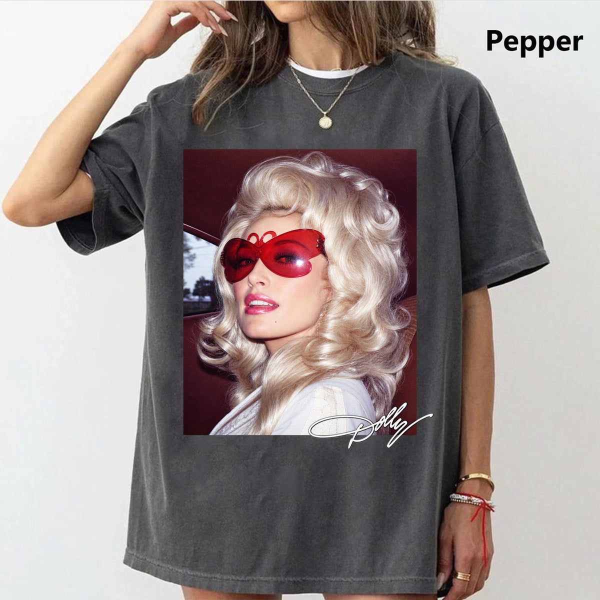 Dolly Parton Shirt Vintage Portrait Tee Red Sunglasses Country Music Graphic Retro Nashville Fan Gift