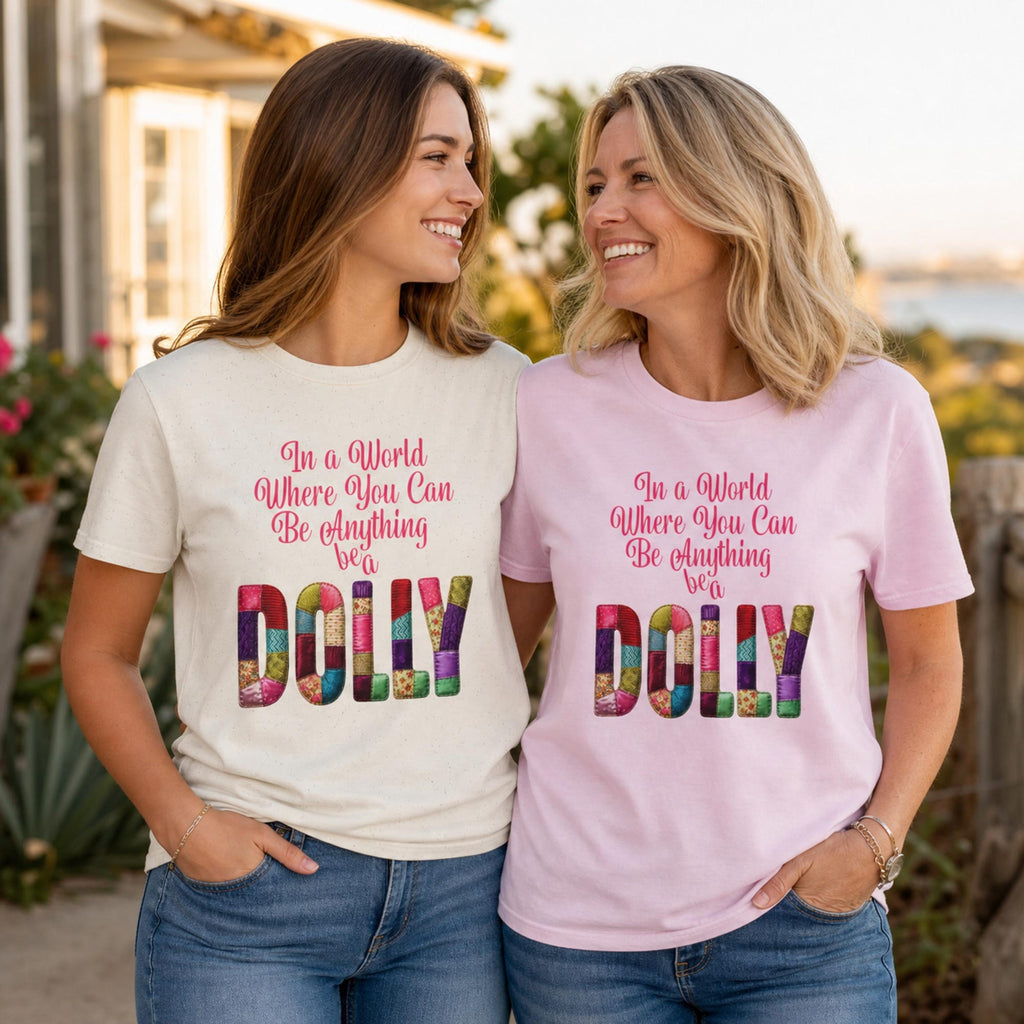 Dolly Parton Tribute Shirt Coat Of Many Colors Faux Quilt Patchwork Aesthetic Country Music Tee Gift