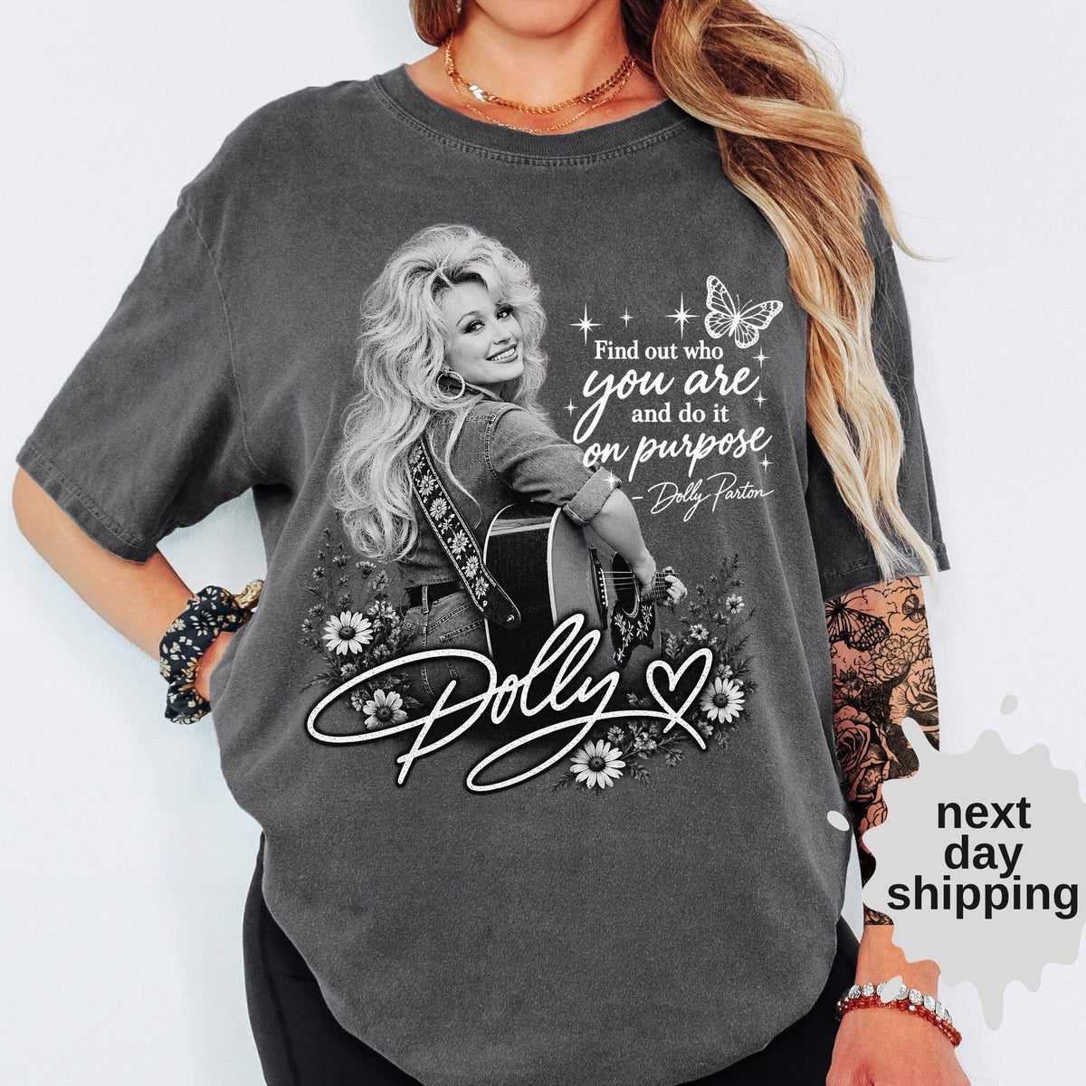 Comfort Colors Dolly Parton Shirt Find Out Who You Are Quote Shirt Vintage Country Music Shirt Western Dolly Graphic Tee Dolly Fan Gift