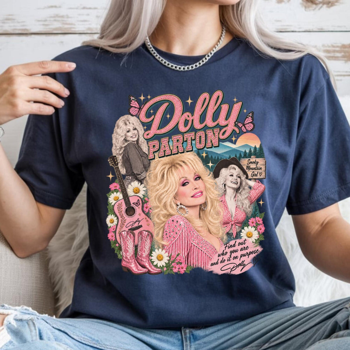Comfort Colors Dolly Parton Family Shirt, Vintage Country Music Smoky Mountain Girl Retro Western Graphic Tee, Kids Fan Gift Aesthetic