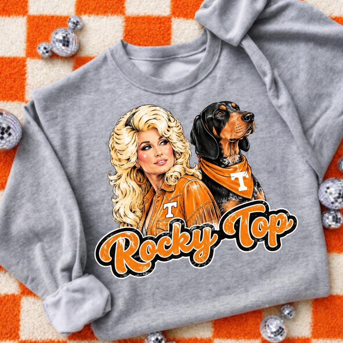 Comfort Colors Dolly Parton Rocky Top Tennessee Volunteers Shirt Women, Country Music Graphic Tee, Fan Gift for Her Aesthetic