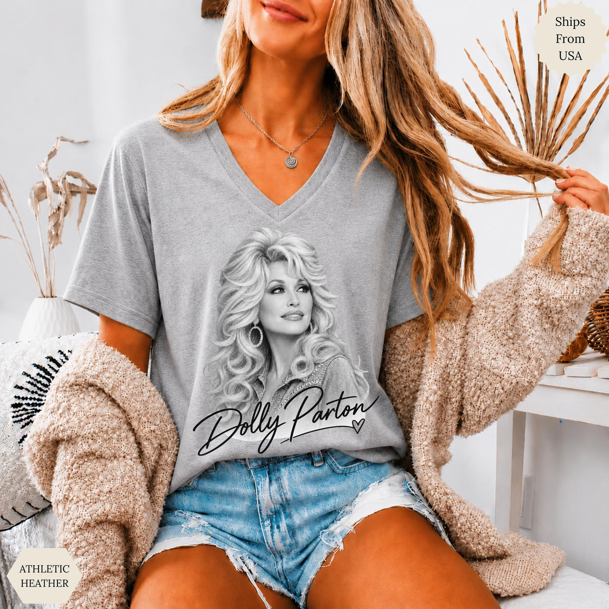 Comfort Colors Vintage Dolly Parton Shirt Women, Retro Country Music Western Cowgirl Nashville Concert Graphic Tee, Fan Gift for Her Aesthetic
