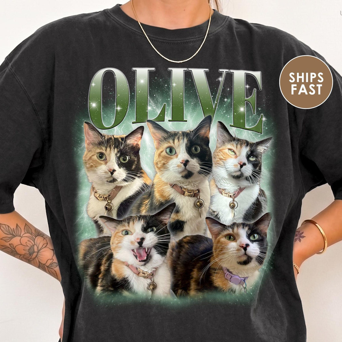 Comfort Colors Custom Cat Shirt Custom Dog Bootleg Shirt Custom Photo Shirt for Pet Remembrance Gift