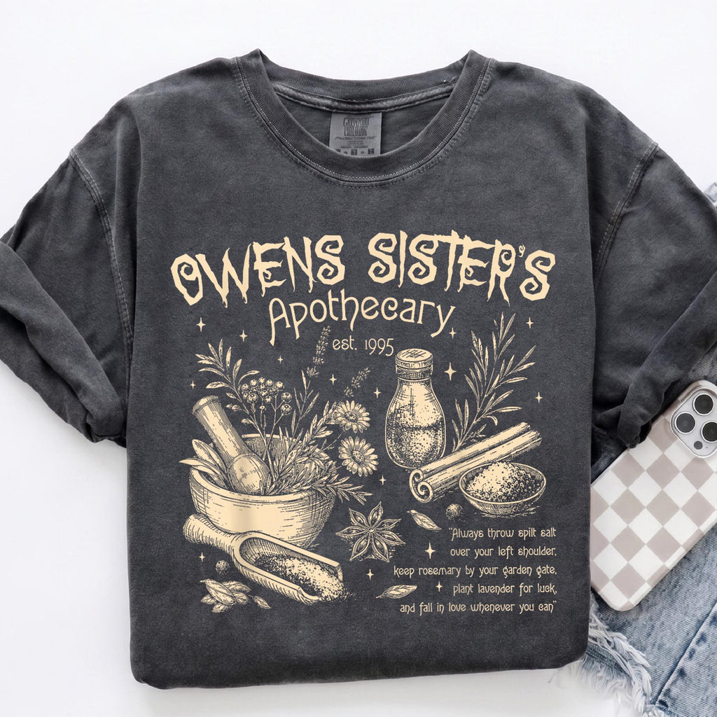 Comfort Colors Practical Magic Shirt Women, Halloween Witches Gothic Spooky Season Graphic Tee, Gift for Her Aesthetic
